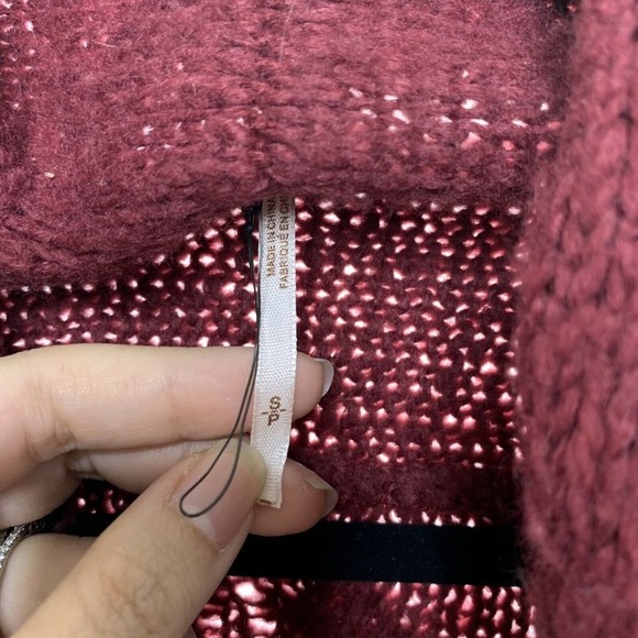 Free People Cowl Neck Cable Knit Button Up Sweater‎ - Picture 2 of 7